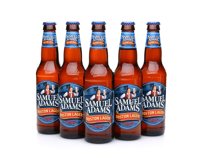 Five Bottles of Samuel Adams Boston Lager