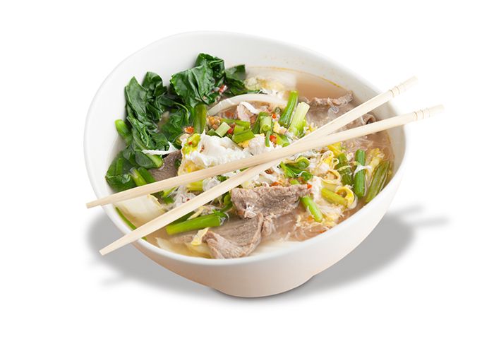 bowl of beef pho