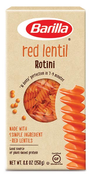 Barilla red lentil pasta