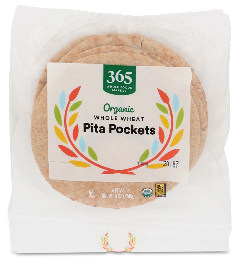 365 whole wheat pita pockets