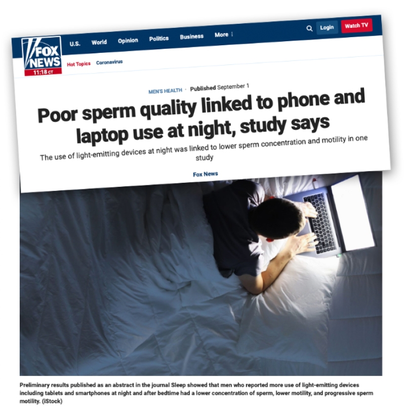 Fox News story on sperm quality