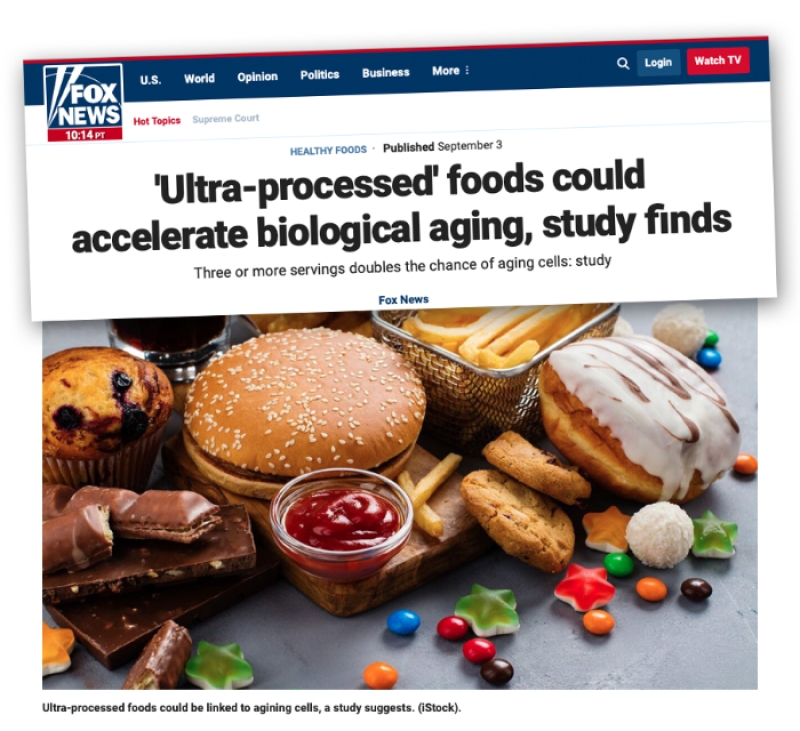 Fox News on ultra processed foods